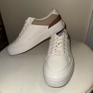 Nautica White and Tan Sneakers